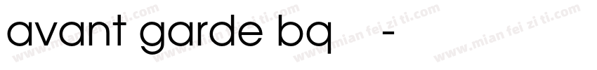 avant garde bq字体下载字体转换